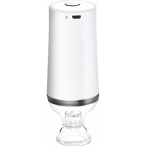 Pompe à air électrique rechargeable, portable USB rechargeable, pompe à vide avec batterie de 1200 mAh, pompe d'aspiration automatique ultra-mini pour sceller sous vide les sacs alimentaires (1/5)