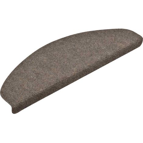 Maison Exclusive - Tappetini per scale autoadesivi 30 pz 65x21x4 cm beige semicircolari grandi