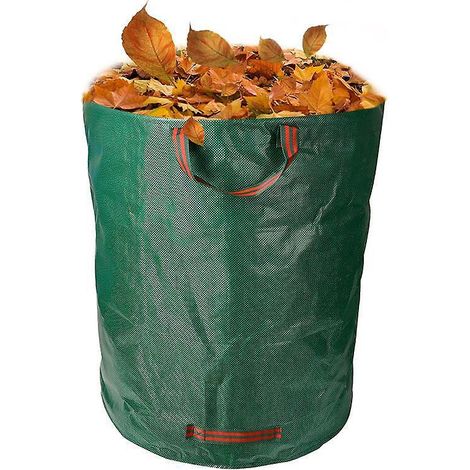 1 Pice Sac Dchets De Jardin Avec Poignes - 260l Haute Capacit Et Double Fond - Stable Aux Uv Et Hydrofuge - Sac De Jardin Rutilisable Et Stable (1/5)