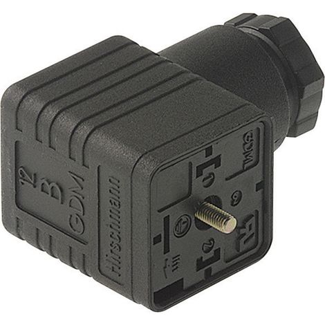 Leitungsdose mit Elektronikeinsatz Schwarz GDML 2016 GB 1 Pole:2 + PE 934 407-100-1 Hirschmann Inhal