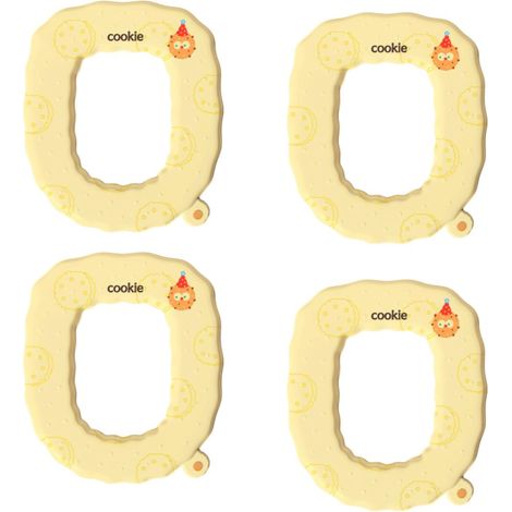 Fundas para asientos de inodoro aptas para la mayoría de asientos de inodoro, fabricadas en material EVA impermeable, que ofrecen protección (4 unidades) (1/4)