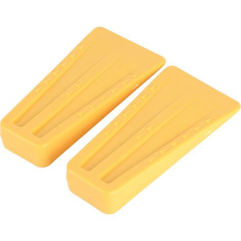 2 Pièces Wedges en Plastique pour Coupe d'Arbres Accessoires pour Scie Électrique -KZQ
