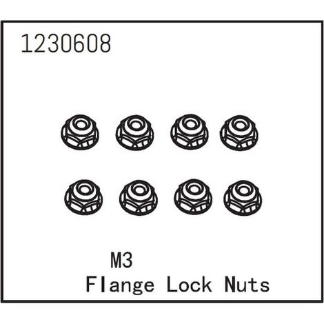 Flange Lock Nut M3