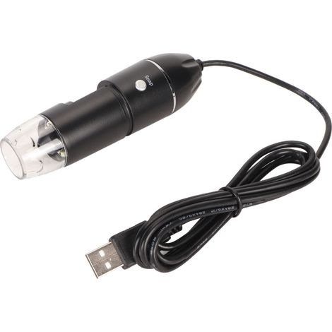 Microscope numérique USB Type C, grossissement 50x à 1600x, avec 8 LED, compatible avec téléphones, PC, enfants, étudiants et ingénieurs (5 V CC).