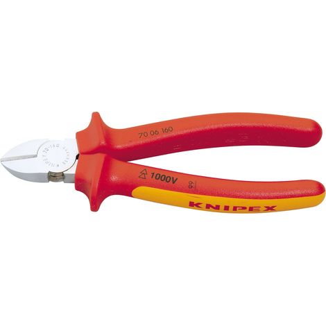 Draper Knipex 70 06 160 SBE 160mm Fully Insulated Diagonal Side Cutter for Electrical and Precision Cutting Tasks