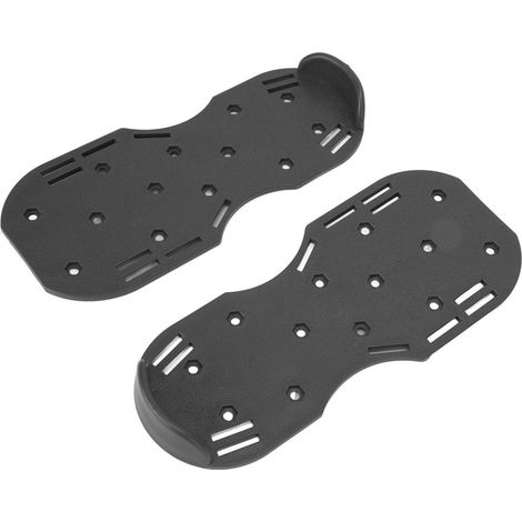 Rasenlüfter mit Riemen, Rasenlüfter-Sandalen, Werkzeuge zum Belüften von Rasenflächen in Gärten und Höfen, schwarz (1/5)