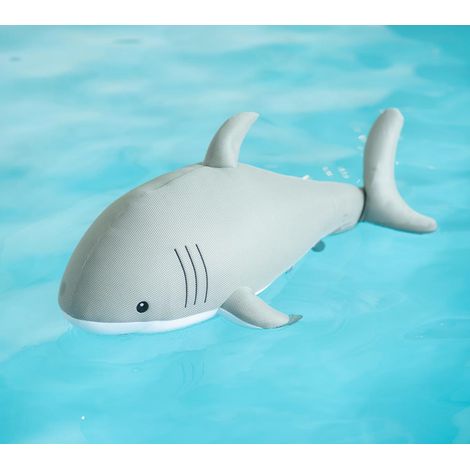 Westmann Stoff Schwimmtier Hai  Grau  45x111x38 cm