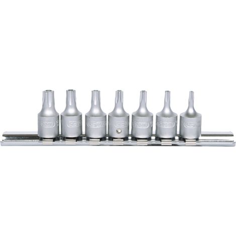 KS Tools 1/4" Bit-Stecknuss-Satz für Fünfstern-Schrauben, 7-tlg mit Stirnlochbohrung - 911.1470 (1/5)