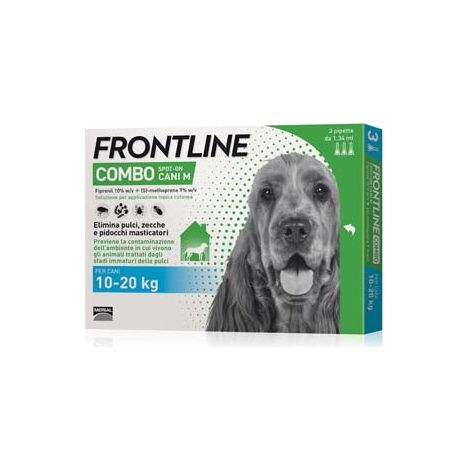 Frontline Combo Per Cani Medi - in confezione da 3 pipette