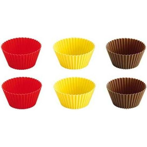 Petits moules en silicone colorés cm 5 pz.6 Delicia 630644