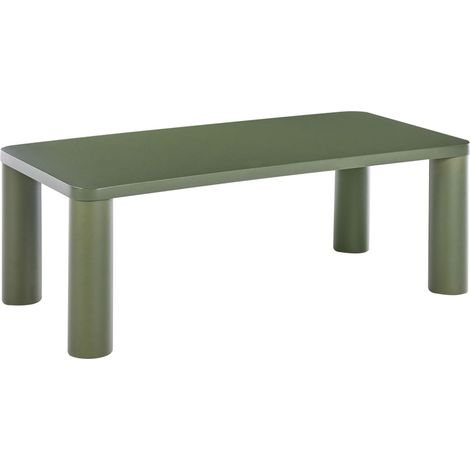 Coffee Table Green MDF Top Base 120 x 60 cm Modern Design Living Room YENTNA (1/5)