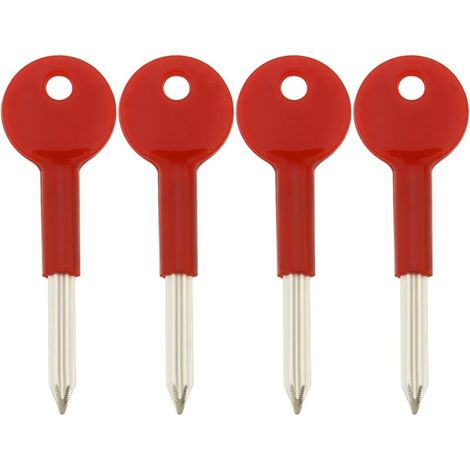 Aiperq Clés de boulon de support de sécurité pour serrures de porte et de fenêtre, clé étoile de rechange de 8cm de longueur, quincaillerie de porte et fenêtre en alliage de Zinc