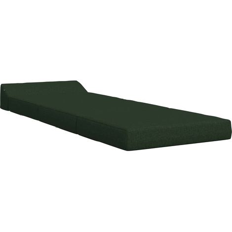 Divano Letto  Sofa bed Pieghevole Verde Scuro 200 x 70 x 10 cm Tessuto (1/5)
