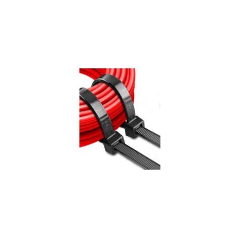 500 mm x 12 mm Kabelbinder aus Kunststoff, professionelle schwarze Rilsan-Nylon-Kabelbinder, große, lange Kabelbinder, geeignet für Außenbereich, Zäune und Garagen – Crezuo