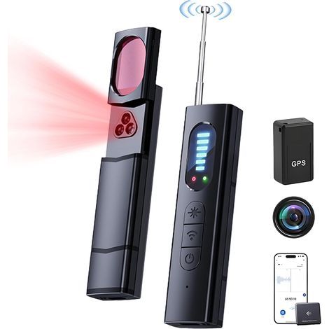 Détecteur de caméra espion, anti-localisation, anti-voyeurisme, anti-écoute, avec mode son et vibration, détecteur de caméra cachée radiofréquence sans fil X13, adapté aux hôtels, chambres, b (1/4)