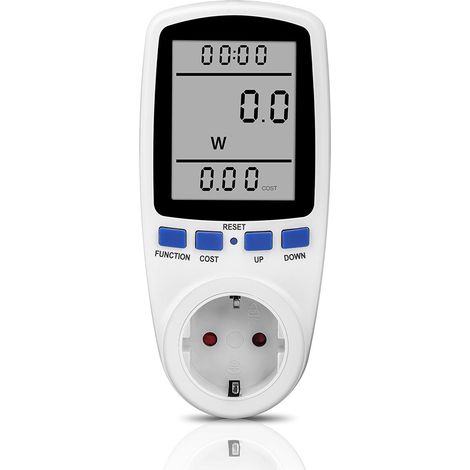 Compteur de consommation électrique avec écran LCD numérique, prise de mesure 230VAC 0,5W, moniteur d'énergie pour prise électrique. (1/4)