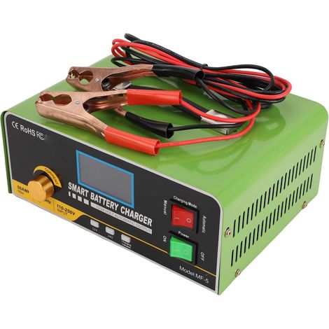 Chargeur de Batterie Intelligent 12 V 50 A 24 V 30 A 800 W Chargeur de Batterie de Voiture Automatique avec Indicateur LED pour Batteries Gel AGM Standard par Temps Froid Basse (Prise UE) (1/5)