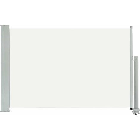 Auvent Marquise latéral rétractable de patio, Store Banne pour Jardin Balcon Terrasse, 60x300 cm Crème OIB6889E (1/5)