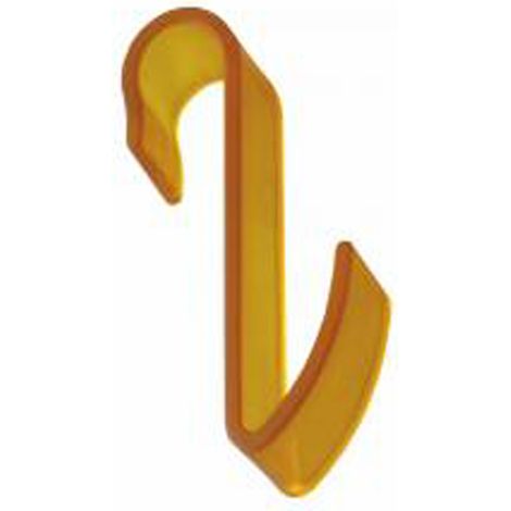Pika shop appendino per termoarredo tubo orizzontale modello hook giallo (1/2)