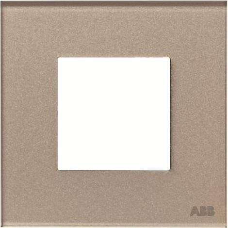 Zenit Plaque de Finition 1X2M Verre Champagne 2CLA227100N3902 ABB N2271CH