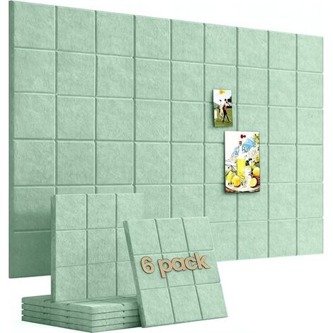 Tablero de fieltro，6 piezas，3030 cm，Adhesivos de fieltro para pared，Adhesivos fotográficos para pared，Adhesivos de fondo para pared (1/5)