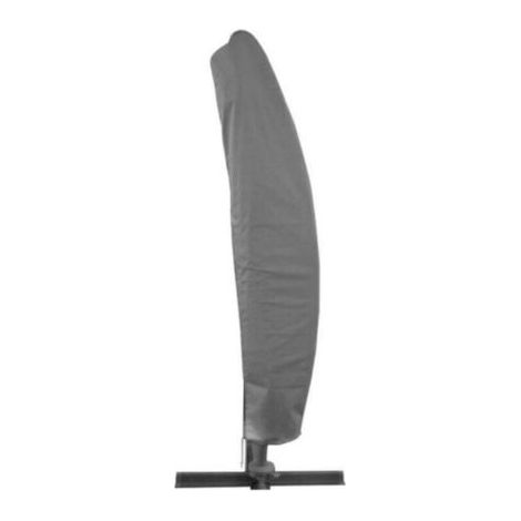 BUNTHAUS Housse de parapluie grise, housse de parapluie, résistante aux intempéries, anti-UV, coupe-vent et anti-neige 265 cm Pratique (1/5)