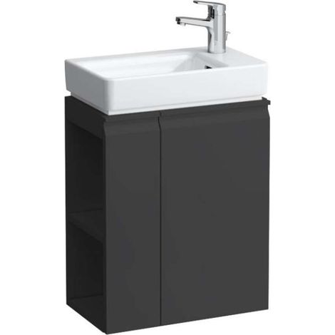 Mueble de baño LAUFEN PRO A 480 x 580 x 275 mm Estante lateral de grafito LAUFEN a la izquierda (1/4)