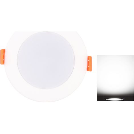 Plafonnier LED encastré 6000K AC90-265V avec détecteur radar intelligent pour couloir, balcon et escaliers, 9W, lot de 6 (1/5)