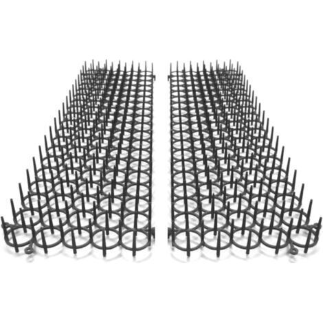 Lot de 2 Grilles Anti-nuisibles - Pic Anti Pigeons, Oiseaux, Chats - Repulsif Naturel et Ecologique pour Jardinières et Potagers - Protection Immédiate - Découpable et Modulable - 49 X 14 CM (1/5)