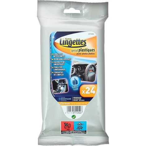 Pack aus 24 Textiltüchern, imprägniert, speziell für Kunststoffe – Carlinéa
