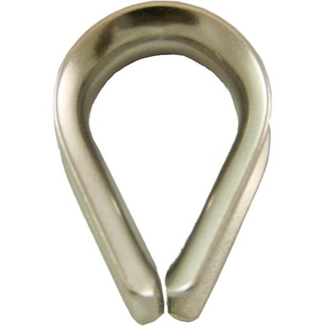 Cosse cœur pour câble CCI - 10 mm Inox A4 - PRAMAC