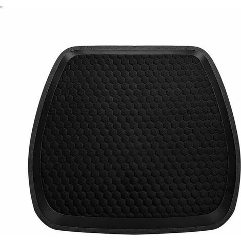 Coussin De Siège pour Sièges Avant Voiture, Coussin De Siège en Gel De Voiture, Coussin Siège Doublement épais Et Respirant Sièges Chaise en Gel Frais Et en Nid d'abeille(Noir) (1/5)