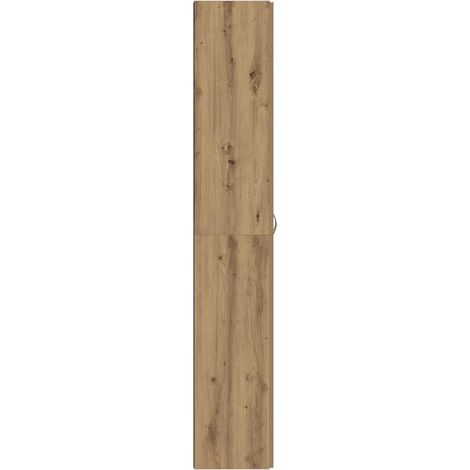 vidaXL Hochschrank Eiche Handwerk 60x32x190 cm Holzwerkstoff