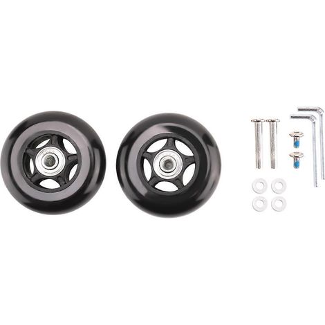 Lot de 2 roues de rechange pour valise, diamètre extérieur 80 mm (1/5)