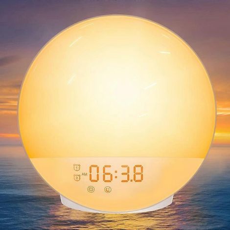 Réveil lumineux à effet lever de soleil (1/5)