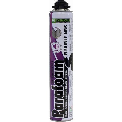 Parafoam Flexible PU-Spritzschaum mit Formgedächtnis DL CHEMICALS - 750 ml - 12er-Pack - 0900031N000049