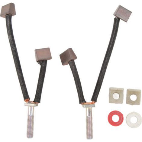 Kit di spazzole di carbone, spazzole di carbone in metallo per verricello ATV da 2000-5000 libbre, set di spazzole di carbone per motori per la riparazione di utensili elettrici -Crezuo