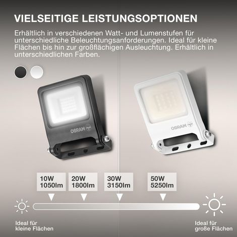 Proyector exterior Osram endura flood 20W 1800 lm (1/3)