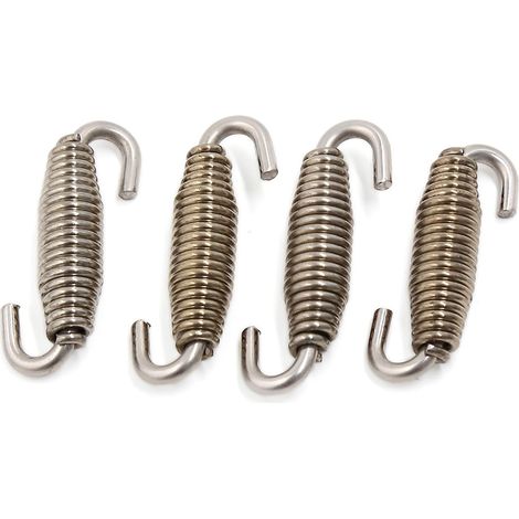 4 Pcs 45mm Ressort D'Échappement Pour Moto Acier Inoxydable 45mm Longueur, Acier Inoxydable, Extrémité Pivotante (1/2)
