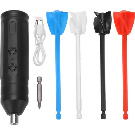 Mélangeur À Résine - Moteur Électrique Rechargeable 220 Tr/Min - Pour Résine Époxy DIY - 4 Tiges De Remplacement - 1 Pièce (1/5)