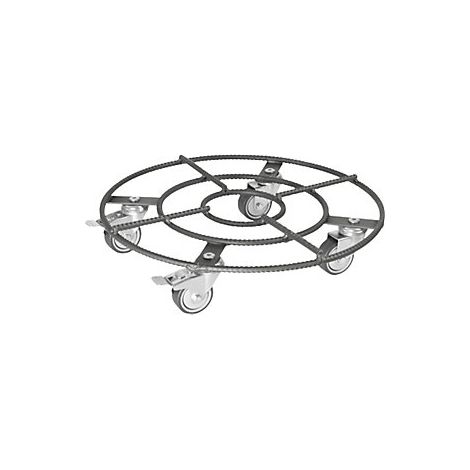 Wagner  Carrello portavasi  portata 200 kg  acciaio  Ø 380 mm