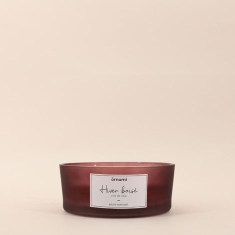 Bougie parfumée cire de soja 4 mèches "hiver boisé" 380g (1/3)