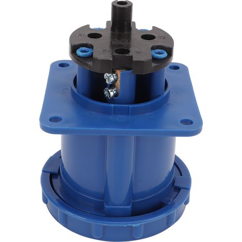 Connecteur industriel étanche IP67 prise 63A 220V-380V en PP et laiton, boîtier électrique robuste pour usage professionnel (1/5)