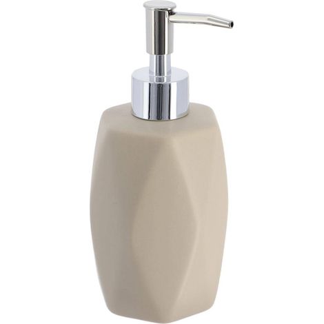 Seifenspender mit diamantform 330 ml - taupe - Tendance