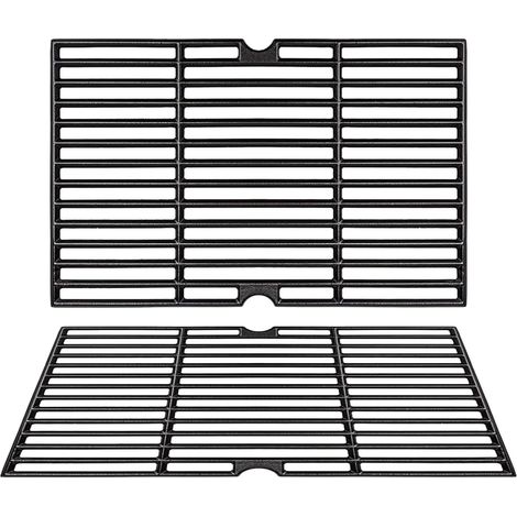 2 x Replacement Cast Iron Grill for Toronto Click, Hero XL, Activa Angular Cast Iron Charcoal Grill, Fuego Montreal, 42 x 54.5 cm (1/5)