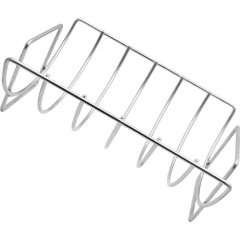 Gril Churrasco 1 Pièce Accessoire Métal Support de Gril à Steak Côtelé Antiadhésif Para Plein (1/5)