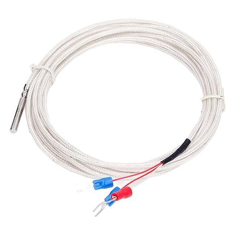 Sonde de Capteur de Température étanche PT100 avec Thermistance à 3 Fils en Acier Inoxydable Thermocouple de Type K Contrôle de Température Constant -200 °C 450 °C (1/5)