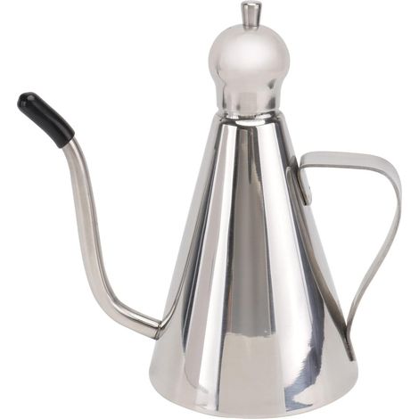 Pot à huile d’olive en acier inoxydable avec couvercle amovible, distributeur pour cuisson (1/5)