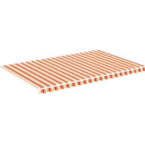 Maison Exclusive - Markisenbespannung Gelb und Orange 5x3 m
