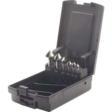 Krino 01270107 - Set Svasatori HSS Per Acciaio e Metalli - 6 Pezzi (1/4)